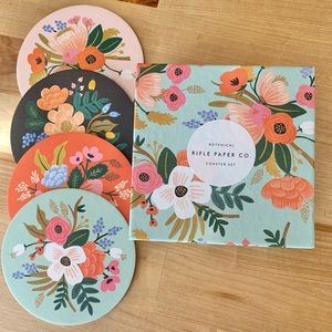 Rifle Paper Co. Botanical Coaster Set (8 coasters/4 designs)